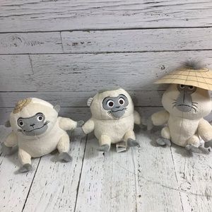 Disney Raya and the Last Dragon Chattering Ongis Monkeys Plush 3 Piece Set